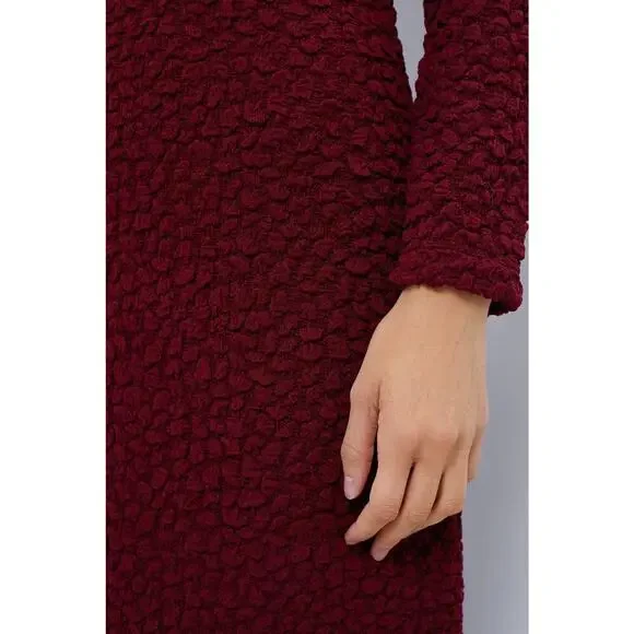 HYACINTH HOUSE Maroon Textured Madison Maxi Dress Size XS NWT - Picture 5 of 8